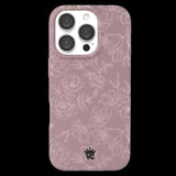 Velvet Caviar - Magsafe Case For Apple Iphone 16 Pro - Dusty Rose Chrome Floral