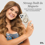 Case-Mate - Floral Gems MagSafe Case for Apple iPhone 17 Pro - Gold