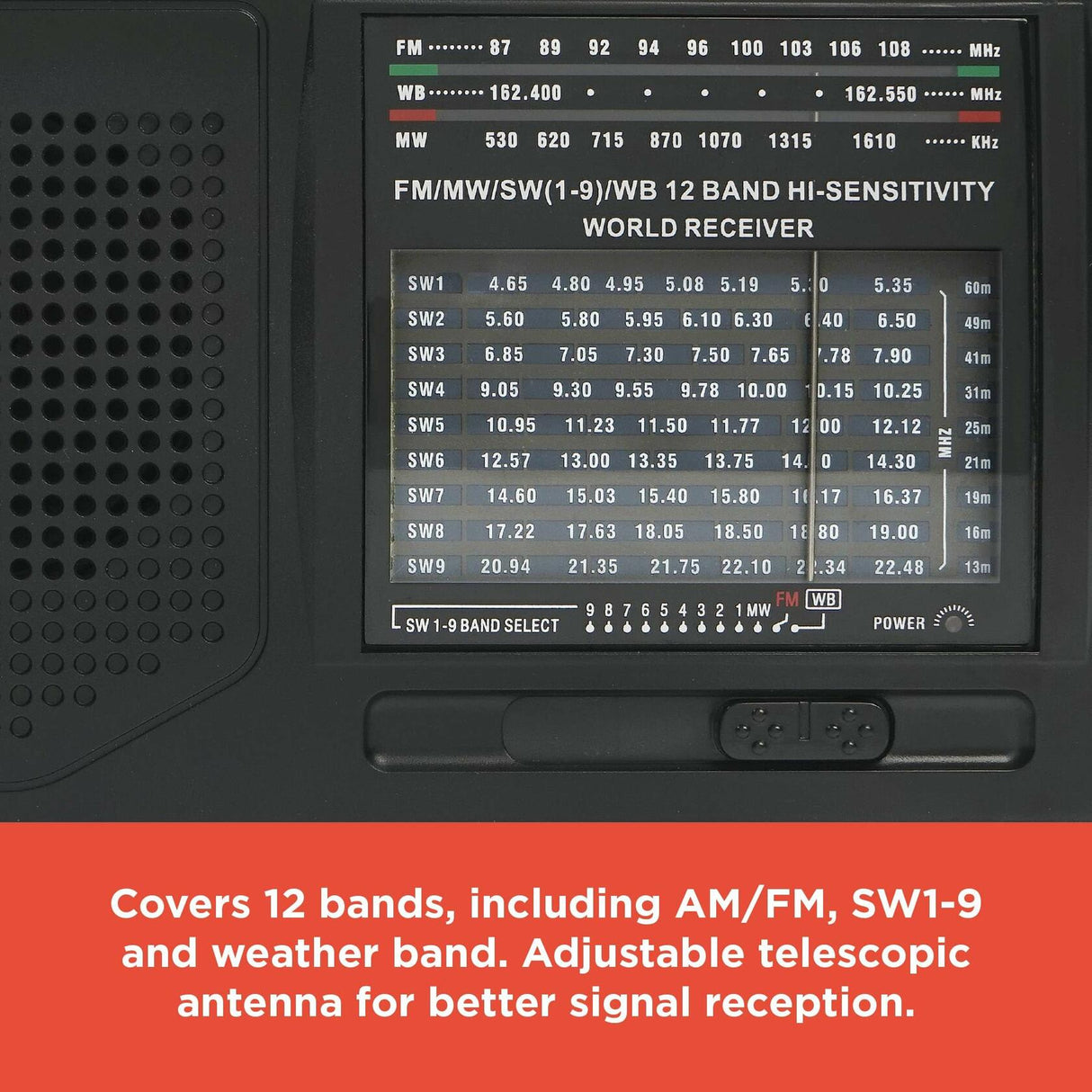 RadioShack Portable Multi-Band Radio with Weather Band 1202271