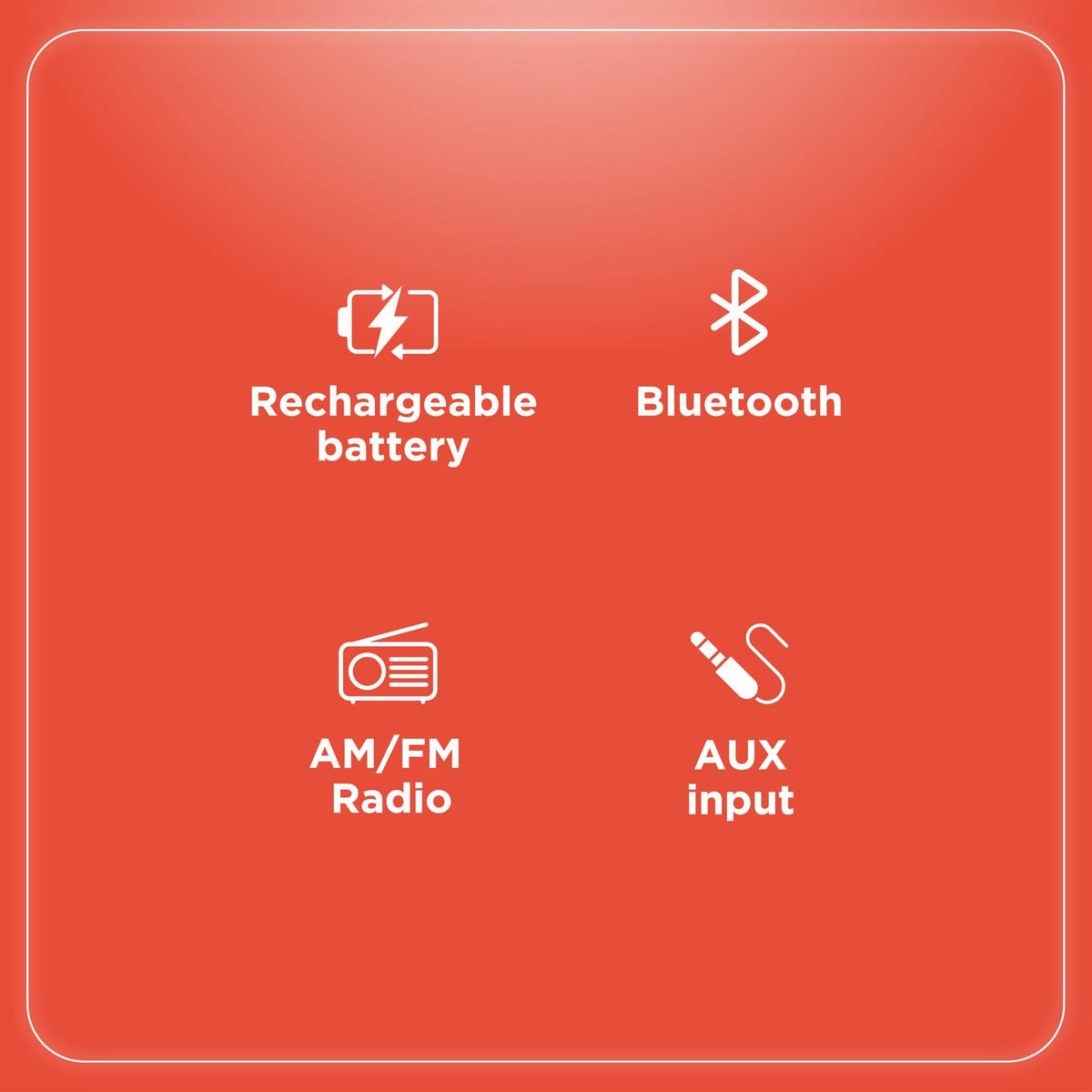 RadioShack AM/FM 2-Band Vintage Radio with Bluetooth Function and USB/TF ports White 1202267