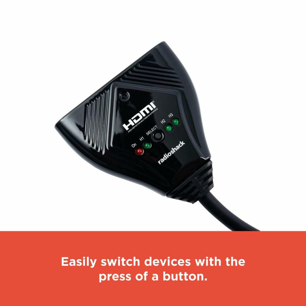 RadioShack 3 HDMI ports switch 1503211 Full HD