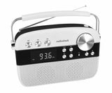 RadioShack AM/FM 2-Band Vintage Radio with Bluetooth Function and USB/TF ports White 1202267