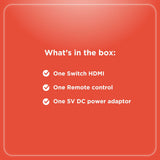 RadioShack Switch HDMI 3 X 1 ports 1503212 3D