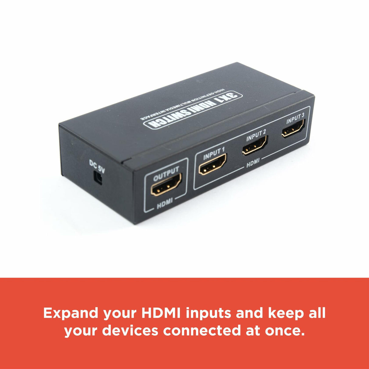 RadioShack Switch HDMI 3 X 1 ports 1503212 3D