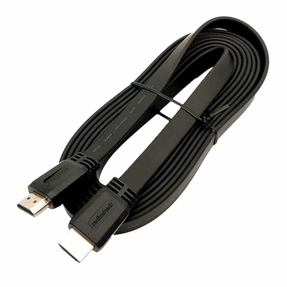 RadioShack HDMI 2.0 4K Flat Cable with Ethernet Male to Male - 2.7m 1503272 9 Feet