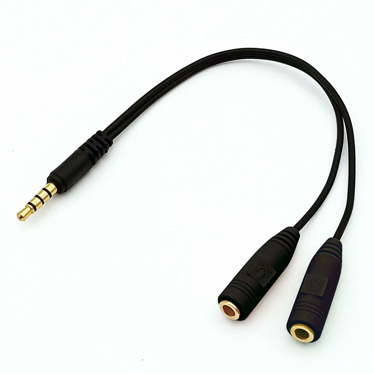 RadioShack 3.5mm Male to 2 Female Connectors Cable 1503292