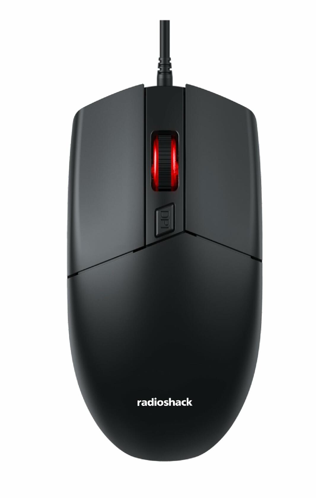 RadioShack Wired Design Mouse Black 2604810