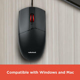 RadioShack Wired Design Mouse Black 2604810