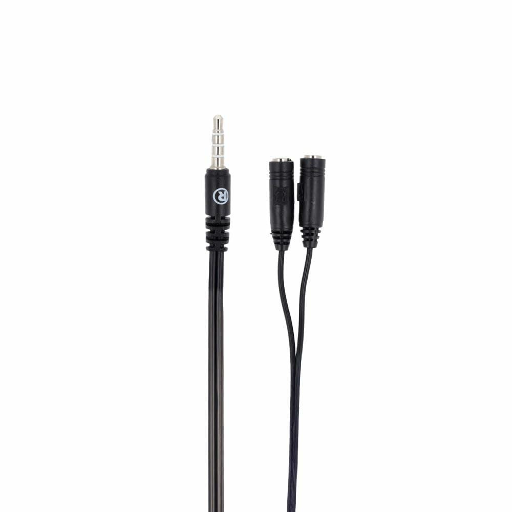 RadioShack 3.5mm Male to 2 Female Connectors Cable 1503292