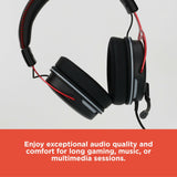 RadioShack Gaming 7.1 USB Headphones Black & Red 3304408