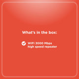 RadioShack WiFi 6 3000 Mbps High Speed Repeater 2505010