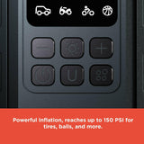 RadioShack Smart Electric Tire Pump with Light & Rechargeable Battery 2309280