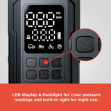 RadioShack Smart Electric Tire Pump with Light & Rechargeable Battery 2309280