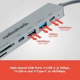 RadioShack 7 in 1 Type-C Adapter