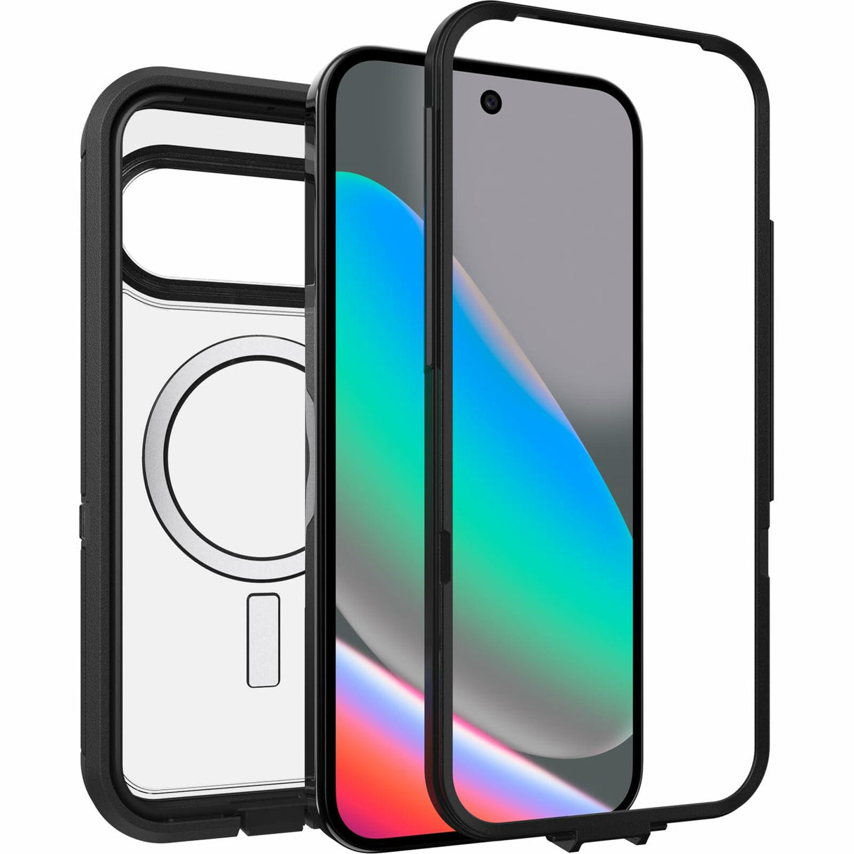 OtterBox - Defender XT Pro Clear Case with Magnets for Google Pixel 10 / Pixel 10 Pro - Dark Side