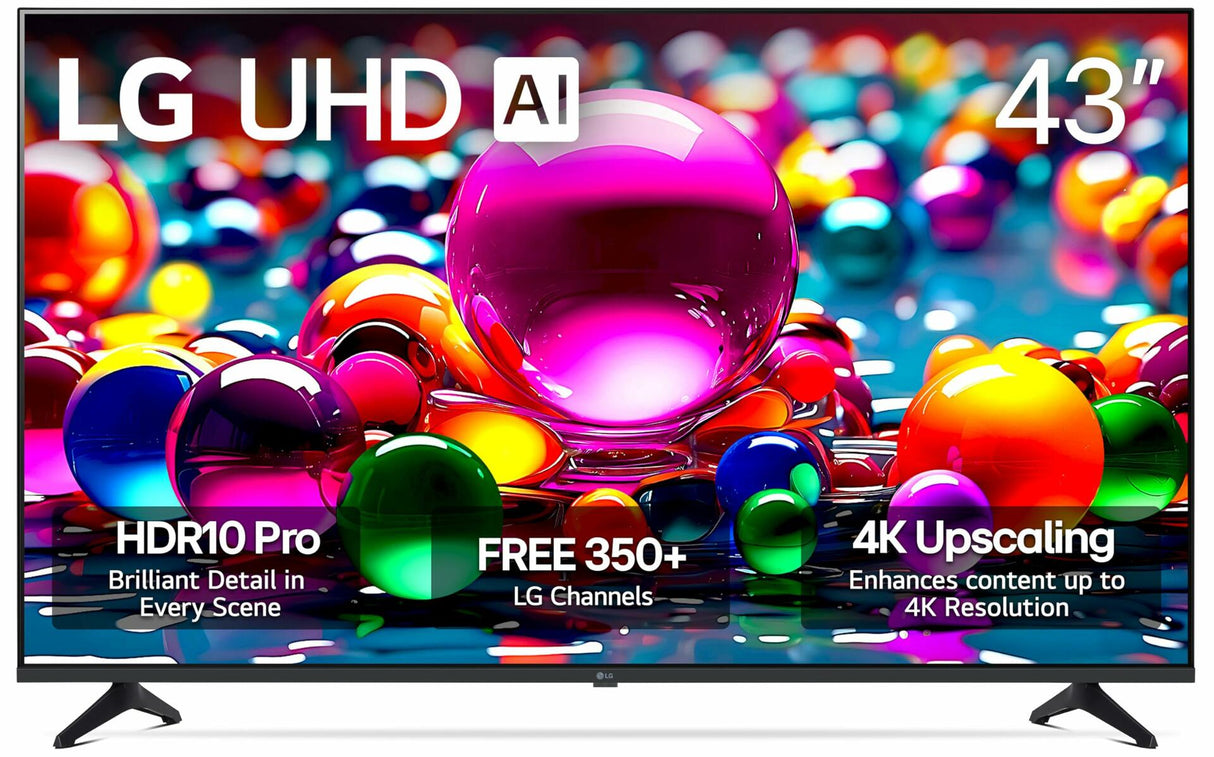 LG 43UA7700P 43 inch Class UA77 Series LED AI 4K Smart webOS TV (2025)