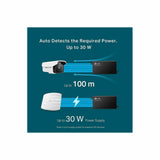 TP-Link PoE+ Injector Gigabit | Non-PoE to PoE Adapter | 802.3at/af Compliant | Up to 30W Power Budget | Wall Mountable | Plug&Play | Up to 100m(328 ft) | UL Certified(POE160S)