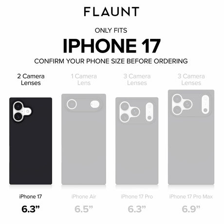 Flaunt - Square MagSafe Case for Apple iPhone 17 - Blonde Tortoise Shell