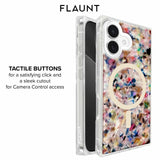 Flaunt - Square MagSafe Case for Apple iPhone 17 - Rainbow Confetti Tortoise Shell
