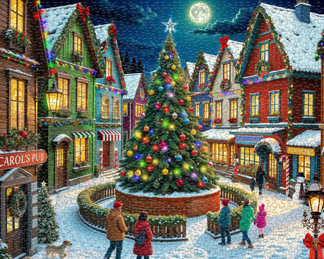 Springbok Merry Town Square 1000 Piece Puzzle - image 6