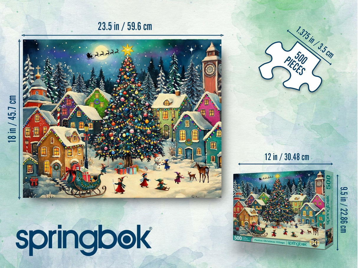 Springbok Festive Christmas Village 500Pc