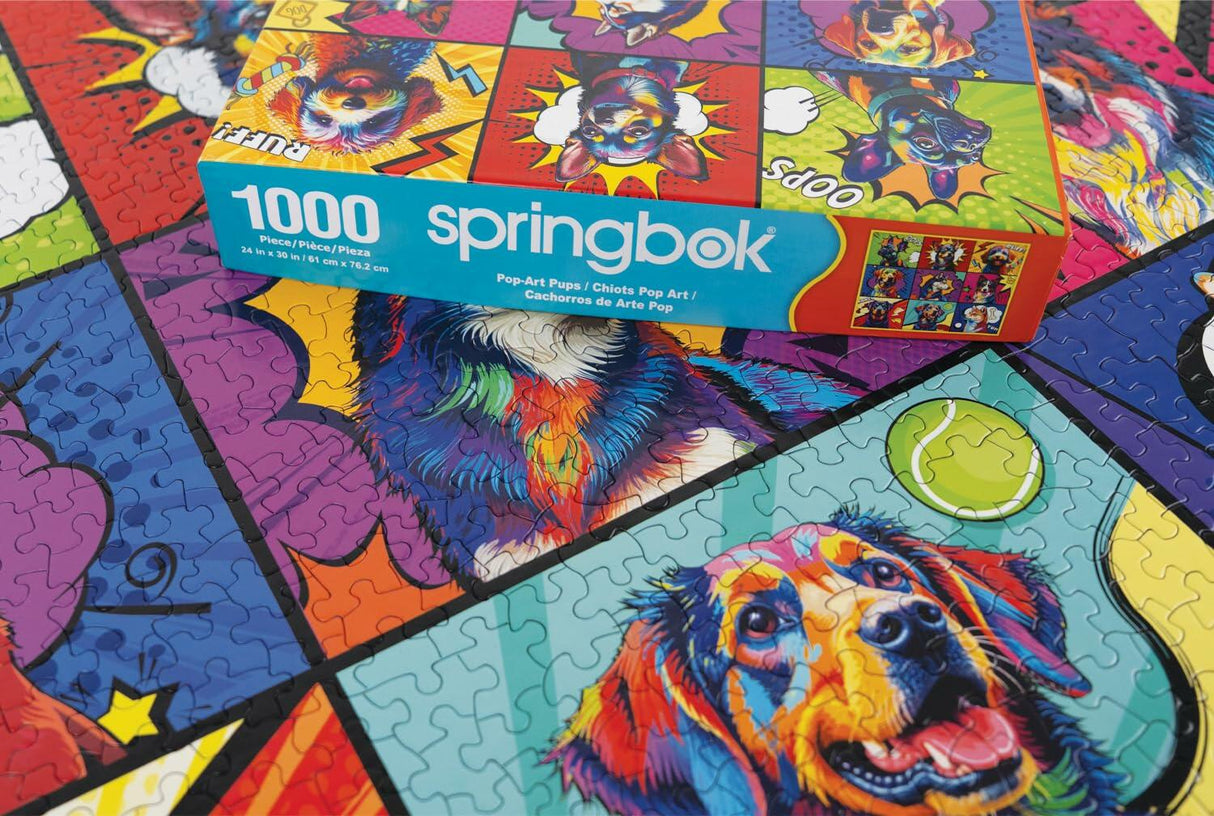 Springbok Pop Art Pups Limited Release 1000Pc