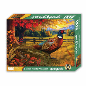 Springbok Golden Fields Pheasant 500 Piece Puzzle
