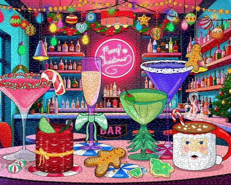 Springbok Pop-Up Christmas Cocktails Limited Release 1000 Piece Puzzle - image 6