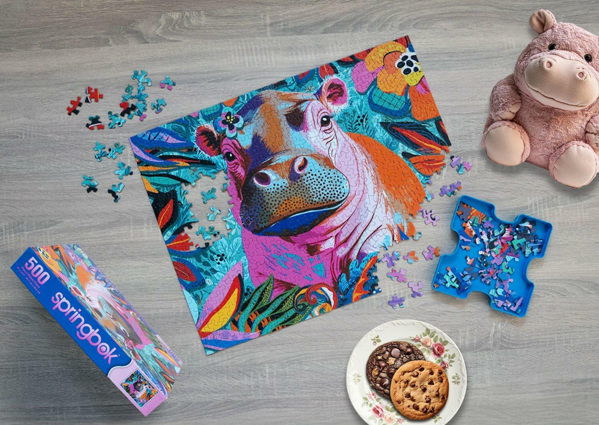 Springbok Floral Hippo Pop Limited Release 500Pc