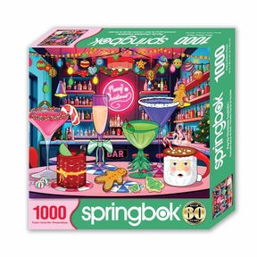 Springbok Pop-Up Christmas Cocktails Limited Release 1000 Piece Puzzle