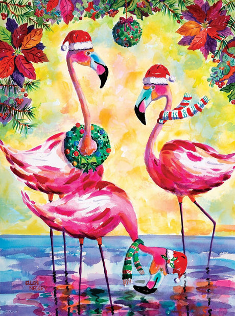 Springbok Festive Flamingos Limited Release 500Pc