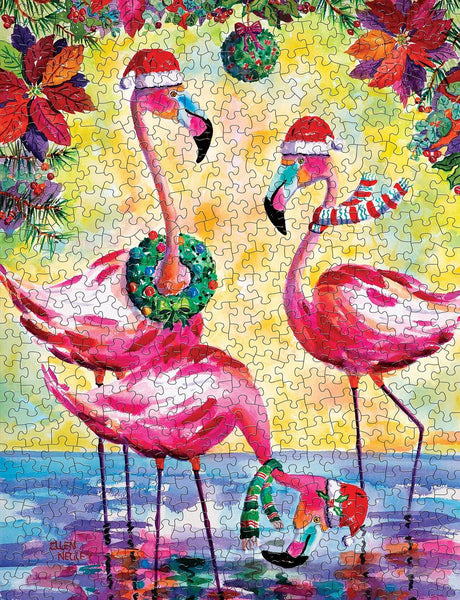 Springbok Festive Flamingos Limited Release 500 Piece Puzzle - image 6