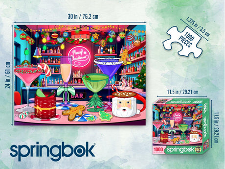 Springbok Pop-Up Christmas Cocktails Limited Release 1000 Piece Puzzle - image 5