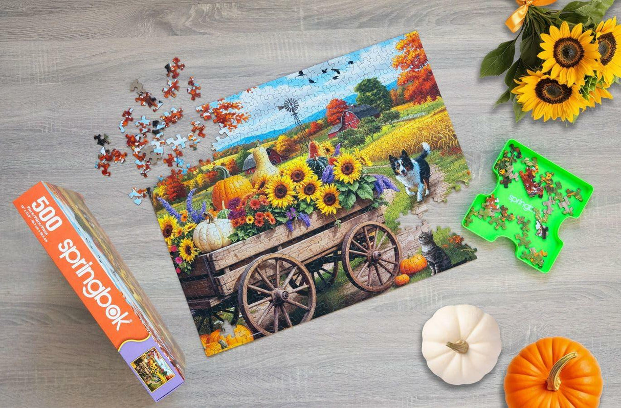 Springbok Fall Wagon Wonders 500Pc