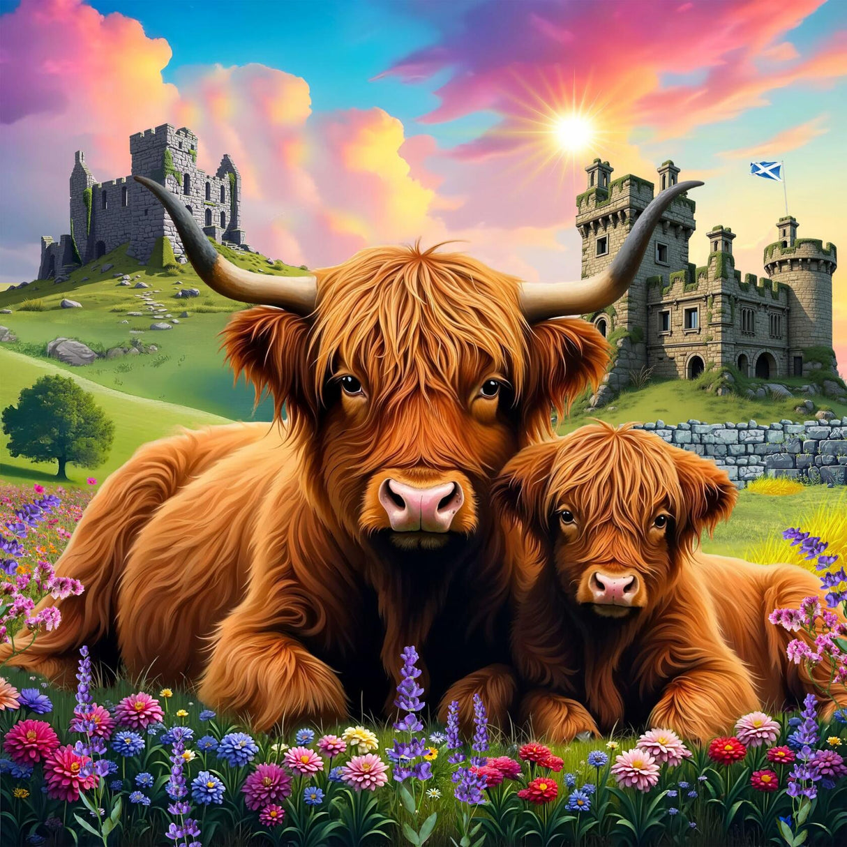 Springbok Highland Cows 500Pc