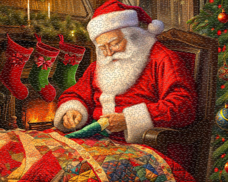 Springbok Quilting Santa 1000 Piece Puzzle - image 6
