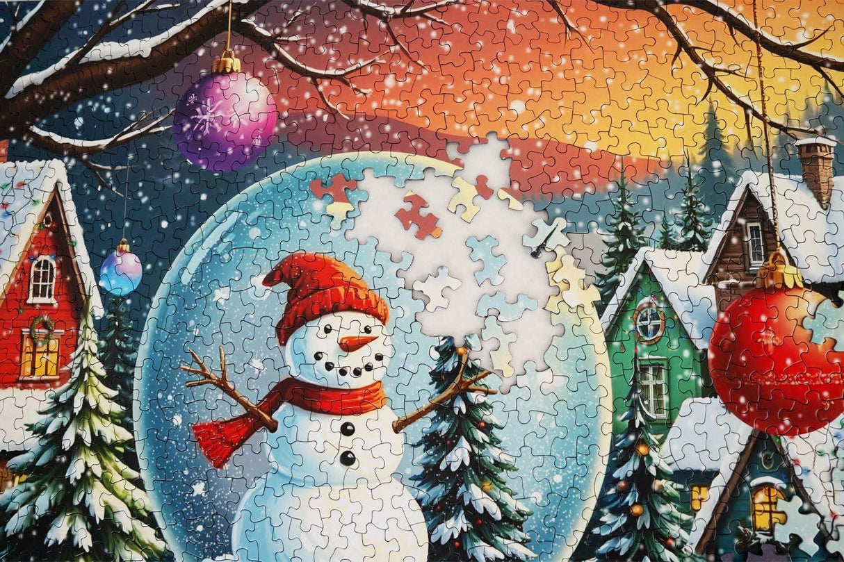 Springbok Snowman Snow Globe 1000Pc