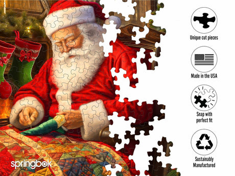 Springbok Quilting Santa 1000 Piece Puzzle - image 3