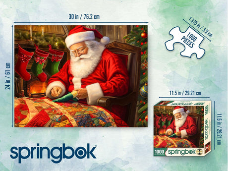 Springbok Quilting Santa 1000 Piece Puzzle - image 5