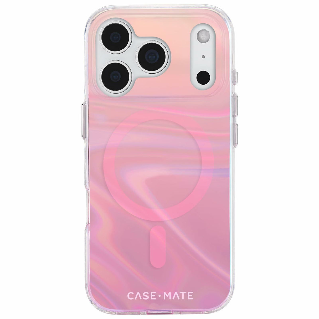 Case-Mate - Peach Bubble MagSafe Case for Apple iPhone 17 Pro - Peach Iridescent