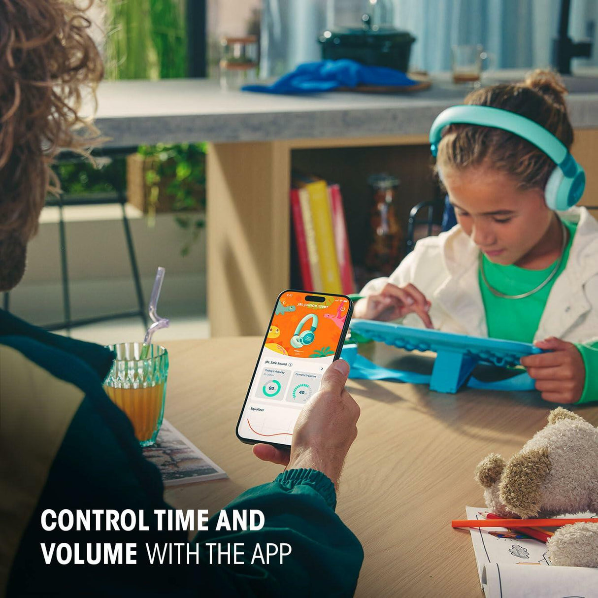 JBL - JR 320BT Youth On Ear Bluetooth Headphones - Purple