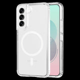 AMPD - TPU / Acrylic Crystal Clear Case with Mag Ring for Samsung Galaxy S25 - Clear