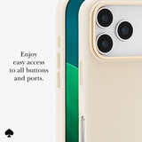 Kate Spade - Silicone MagSafe Case for Apple iPhone 17 Pro Max - Icon Perfect Beige