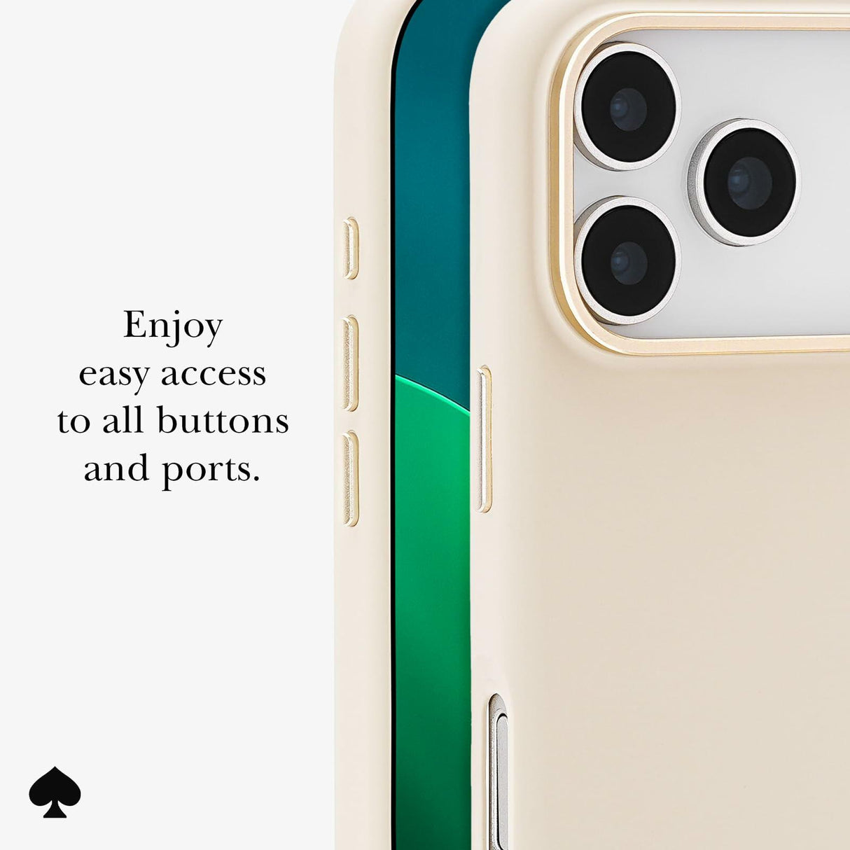 Kate Spade - Silicone MagSafe Case for Apple iPhone 17 Pro - Icon Perfect Beige