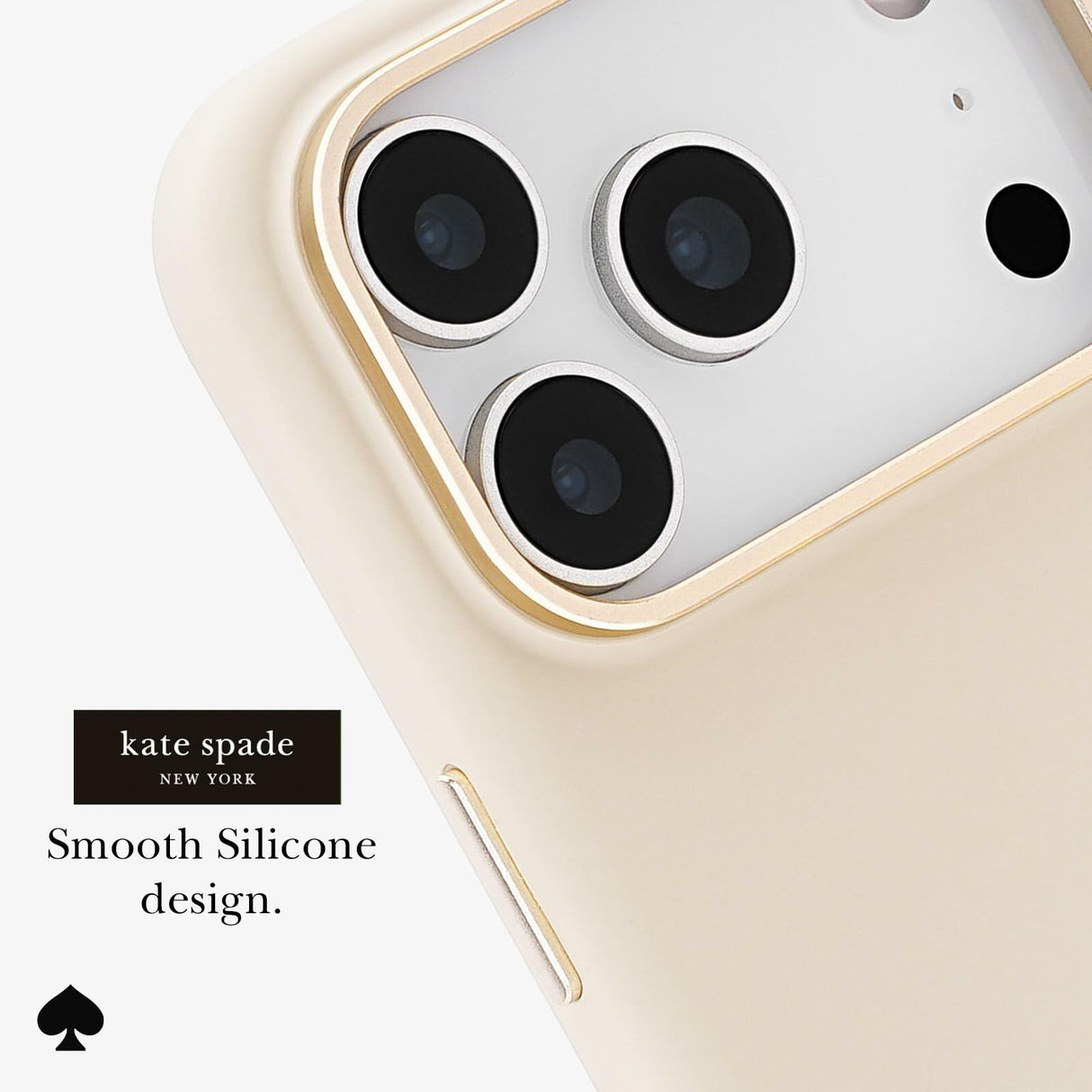 Kate Spade - Silicone MagSafe Case for Apple iPhone 17 Pro - Icon Perfect Beige