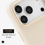 Kate Spade - Silicone MagSafe Case for Apple iPhone 17 Pro - Icon Perfect Beige