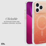 Case-Mate - Twinkle MagSafe Case for Apple iPhone 17 Pro Max - Orange Ombre