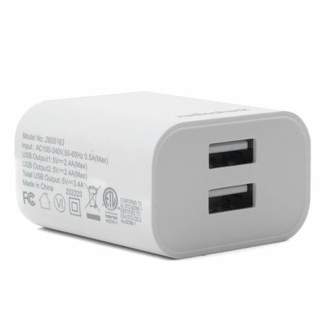RadioShack Dual USB Port Wall Charger 2605163