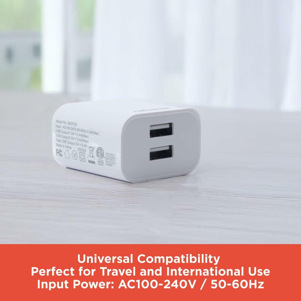 RadioShack Dual USB Port Wall Charger 2605163