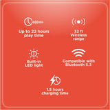 RadioShack Wireless Gaming Earbuds with noise cancellation White 3304453